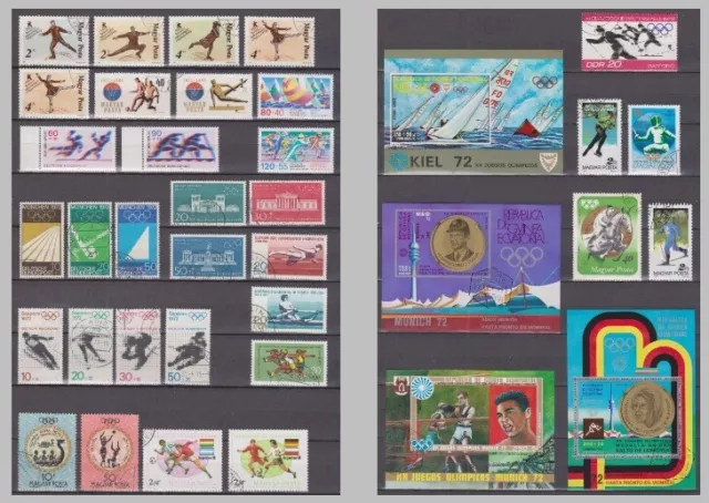 Collection SPORT on stamps - see photos!