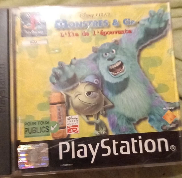 Jeu Monstres Et Cie : L'Île De L'Épouvante - Pour PlayStation 1 (PS1/PSX) - Version En Boîte, état Correct Mais Opérationnel