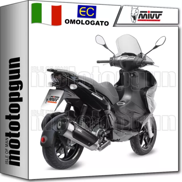 Mivv Scarico Completo Omologato Nocat Urban Inox Gilera Runner 200 2011 11