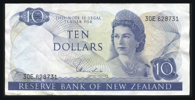 New Zealand - $10 - Hardie - 30E 628731 - Fine