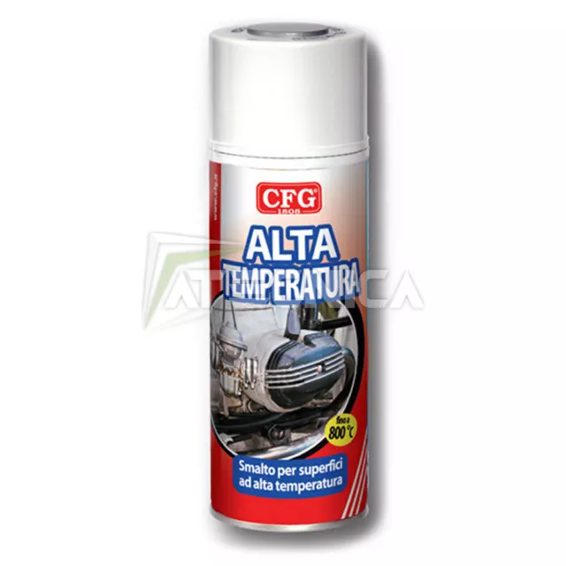Vernice spray alta temperatura nero CFG S0500 400ml 800 gradi