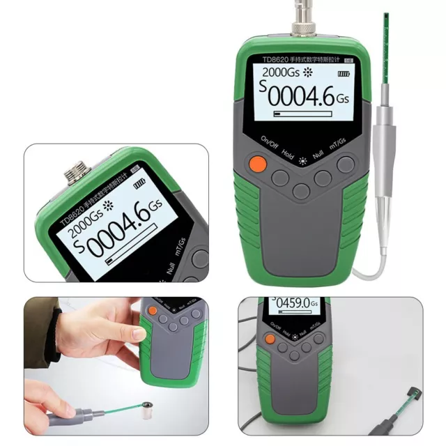 Handheld Gaussmeter TD8620 for Accurate Magnetic Flux Density Measurements