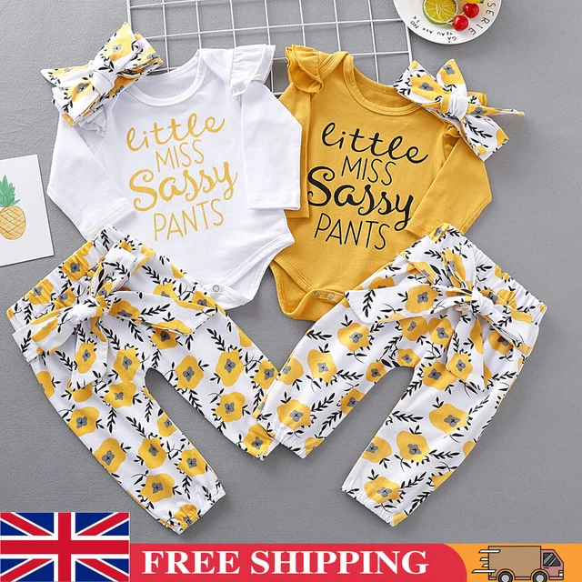 3 pz abiti cuore per bambine neonate top pantaloni fascia outfit tuta