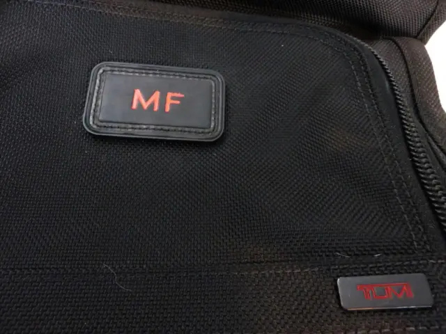Tumi Garment Bag Black Ballistic Nylon Bi-Fold Carry-On Suit 24" x 18" 4