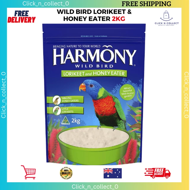 Harmony Wild Bird Lorikeet & Honey Eater 2kg: Healthy Nectar Feed Free Shipping