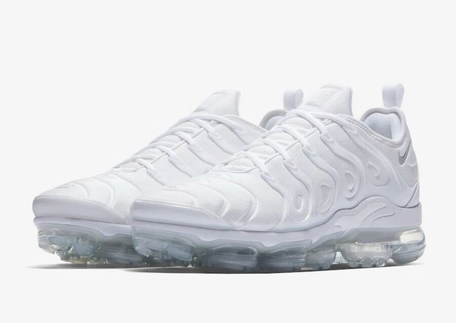 Nike Air Vapormax Plus Triple White Pure Platinum Men Size 7-12