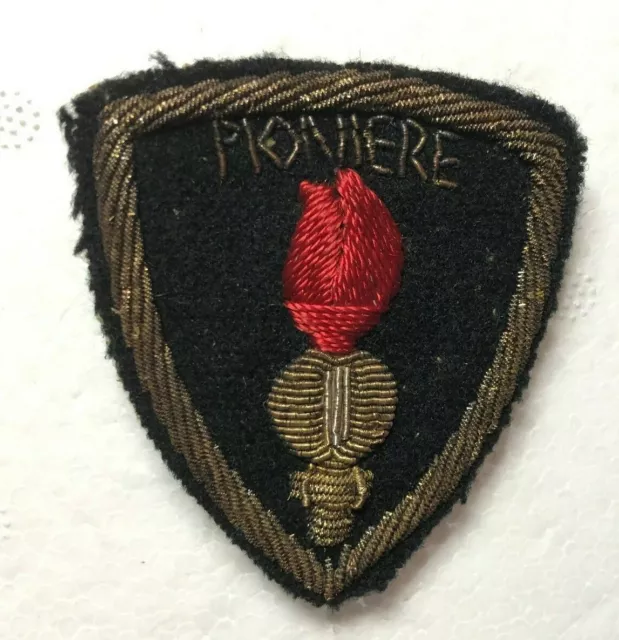 WW2 ROYAL ITALIAN Army Assault Pioneers bullion Wire Cloth Badge Patch ...