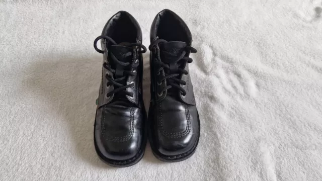KICKERS CLASSIC KICK Hi Mens Boots Black Leather Ankle Shoes Size 7 £9. ...