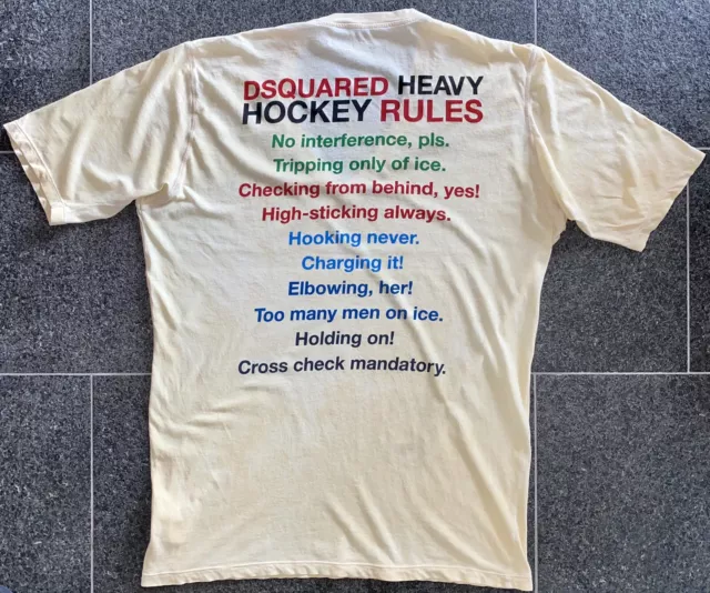 Dsquared2 S/S 2010 Blood Sweat Hockey T-Shirt Tank Top Shirt Top Migle