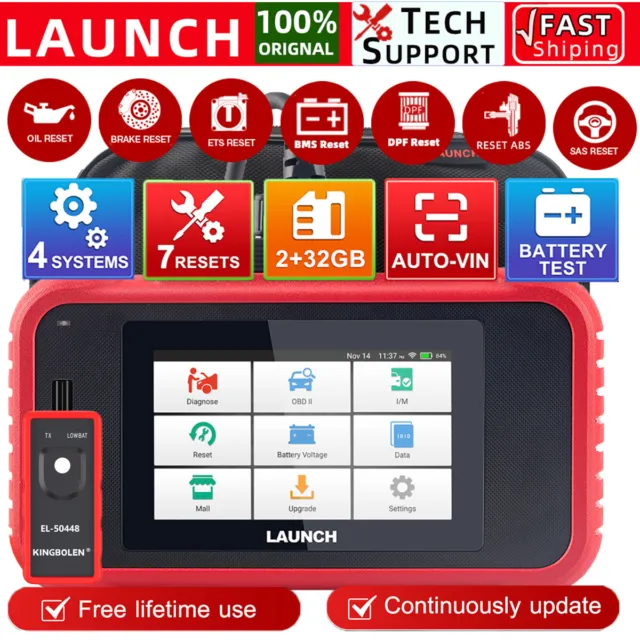 LAUNCH CRP123E V2.0 Car OBD2 ABS SRS Code Reader Engine Scanner Diagnostic