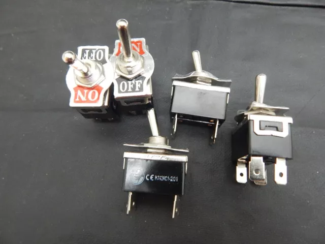 5X Heavy Duty 20A 125V AC 15A 250V AC DPST On/Off 2 Position 4 TermToggle Switch