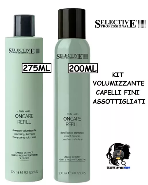 Shampoo Mousse Volume Capelli Fini Selective Professional Densi-Fill Refill