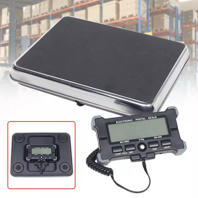 200kg USB Power Supply Digital Shipping Postal LCD Scale Postage Weight 440lb