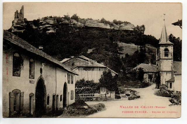 PIERRE PIERRE Valley of Celles - Meurthe and Moselle - CPA 54 - street towards the church