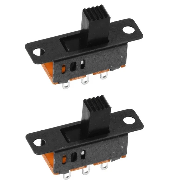 20 x DC 0.5A 50V 3 posizioni 2P2T DPDT montaggio piastre interruttore scorrevole SS23D3 M3K2