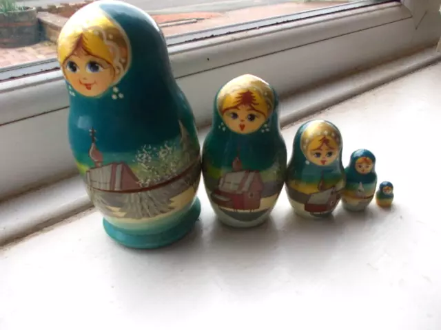 Matryoshka Russian Dolls Set Of 5