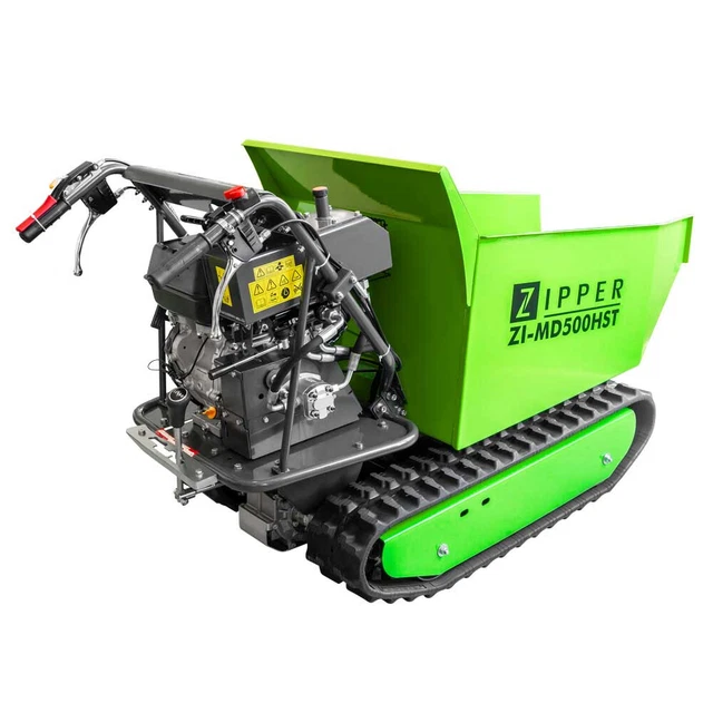 Zipper Dumper ZI-MD500HST 6,8 kW 3-Gang Motorschubkarre 500 kg mit Planierschild