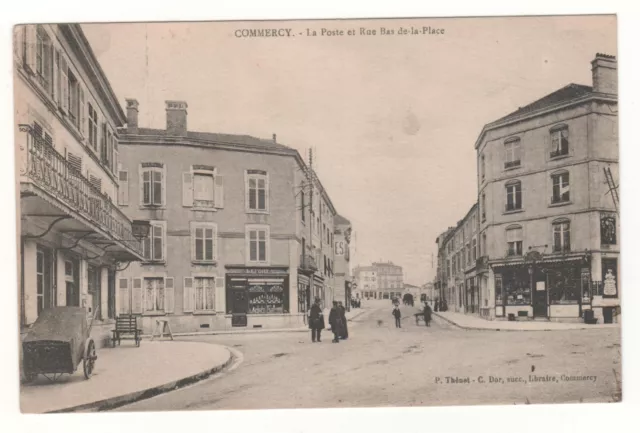 Cpa 55 - Commercy: La Poste Et Rue Bas De La Place (Meuse) Written 09-10-1917