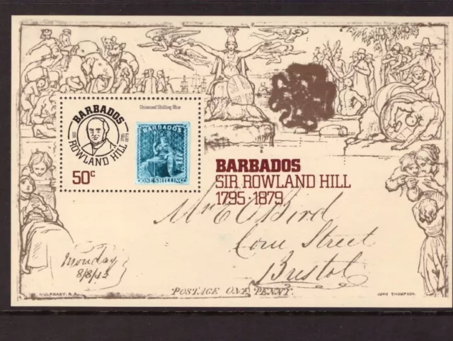 Barbados 1979 Sir Rowland Hill sheet MNH mint stamps