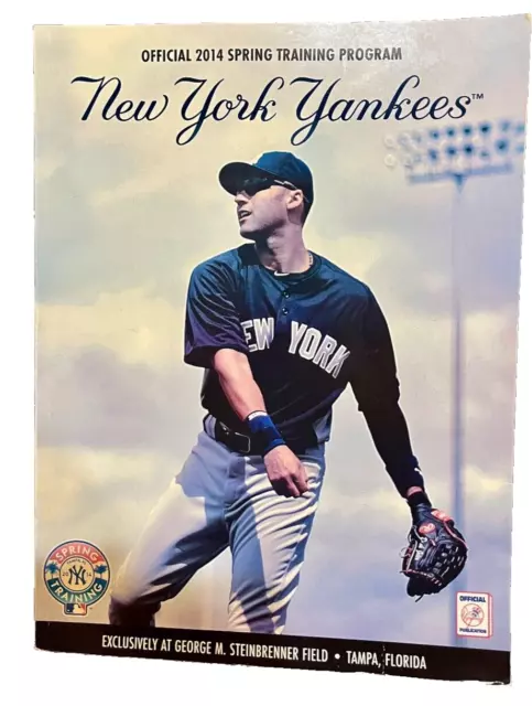 NEW YORK YANKEES 2014 Official Spring Training Program DEREK JETER Cover