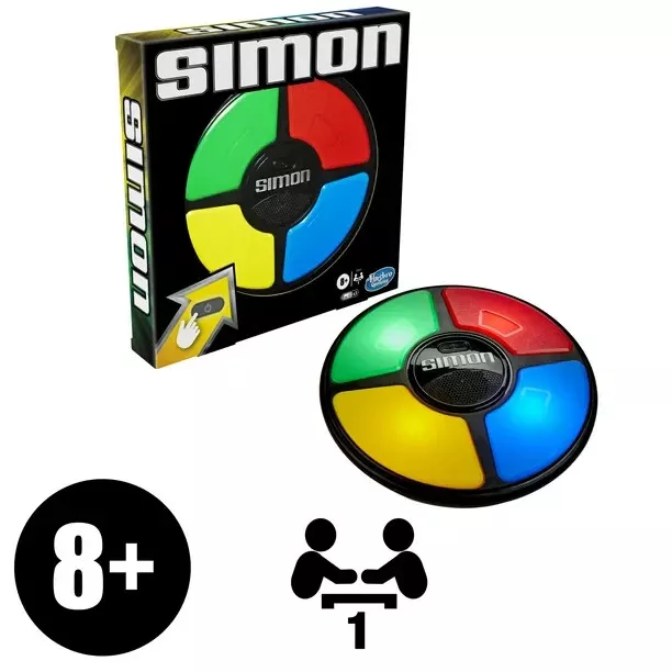 Simon Game, Electronic Memory Game, for Kids Ages 8 and up, for 1 Player