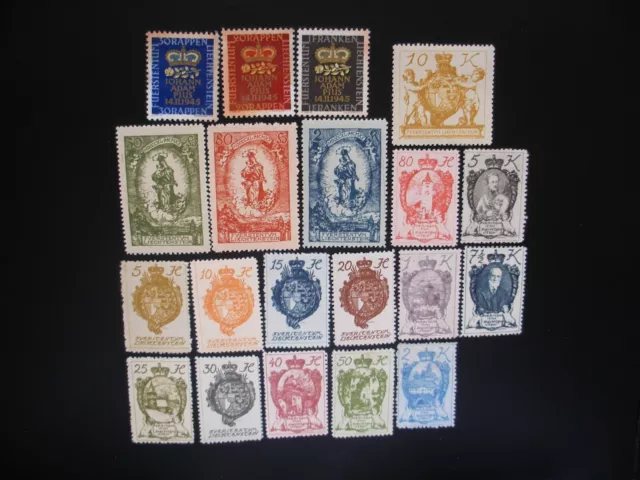 Liechtenstein 1920/56- Collection of 49 Stamps Mint, 2 Used