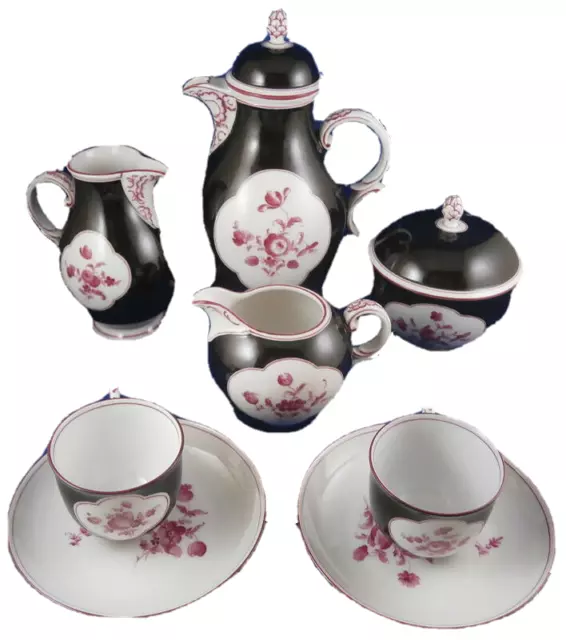 Super Nymphenburg Porzellan Espresso Coffee Service Porzellan Mokka Kaffee Set