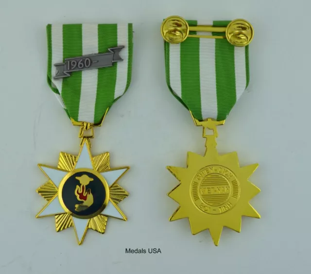 Vietnam Campaign Medal - Domed style VCM - Vietnam War Service Medal - full size
