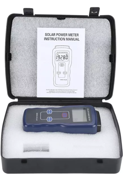 SM206 Solar Power Meter Radiation Tester Gauge Solar Cell Energy Meter with Case