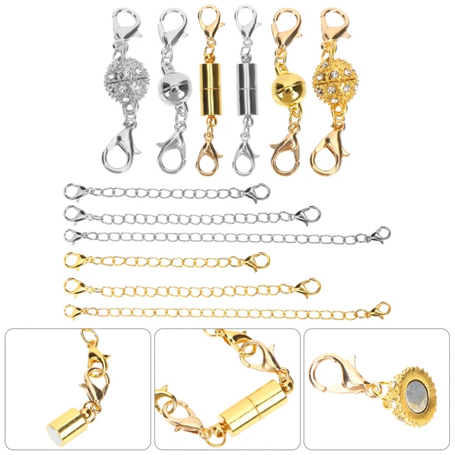 1 juego multiusos kit de fabricación de joyas broche extensor collar