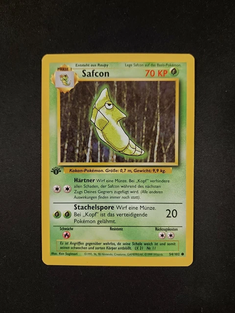 Pokemon Karte Safcon 54/102 1st Edition Base Set Mint Boosterfrisch PSA