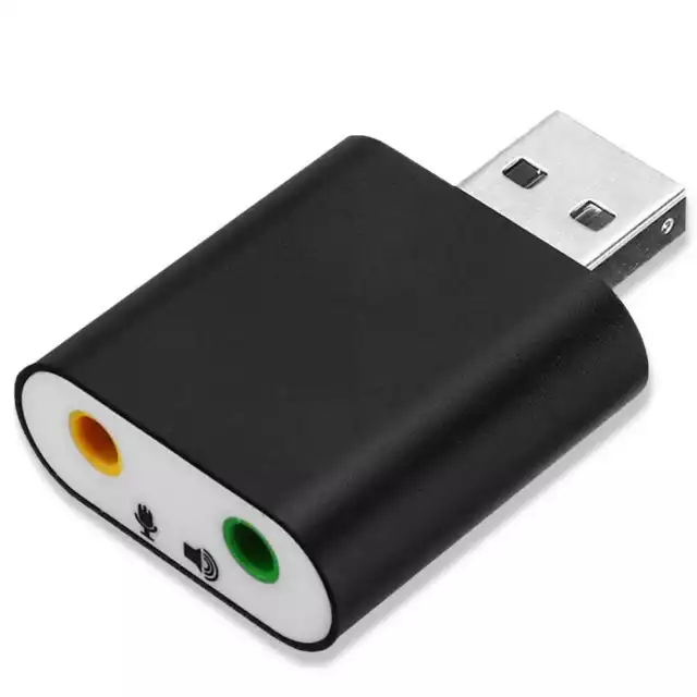 Tarjeta de Audio Externa USB 2.0 Jack 3.5mm para Altavoces y Micro #2 Ociodual