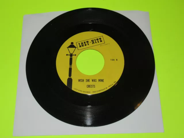 Crests Wish She Was Mine / No One To Love 7" 45