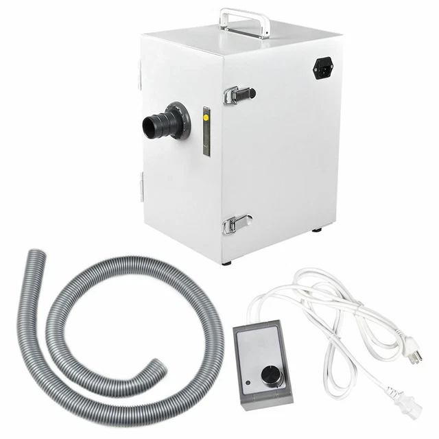 Portable Dental Lab Single-Row Digital Dust Collector Vacuum 70m³/h 110V 370W