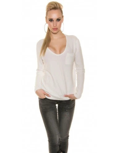 Maglioncino donna taglio morbido manica lunga largo maglia maglietta manica sexy
