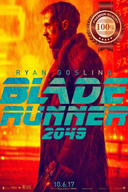 Blade Runner 2049 Side Profile Ryan Gosling Film Movie Print Premium Poster