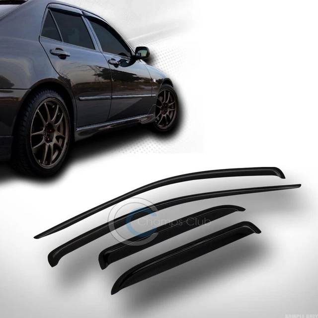 Sun/Rain Guards Smoke Shade Deflectors Window Visors Fits 02-09 Dodge Ram Quad