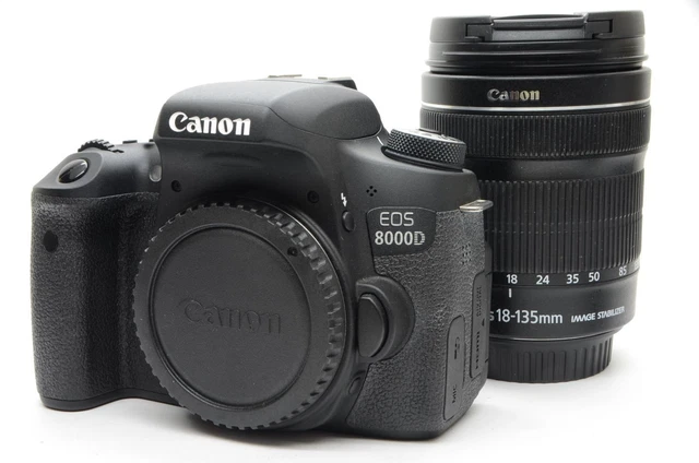 ジャンクCanon EOS 8000D + EF-S 18-135mm Amazon.com : Canon Digital SLR Camera Body [EOS 80D] and EF