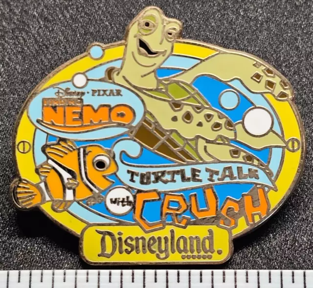 Disney Pin AAA Vacations  Finding Nemo Turtle Talk with Crush. Disneyland. Po