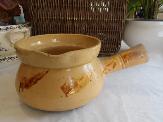 ANCIENNE COCOTTE TERRE CUITE DIABLE POT COUVERT ART POPULAIRE DECO Cheminee D Imgx1200 7168