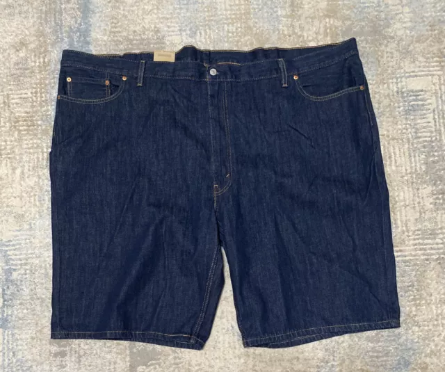 Nwot Levi's 469 Loose Denim Shorts Jean Lazy Dark Wash Men's Size 58