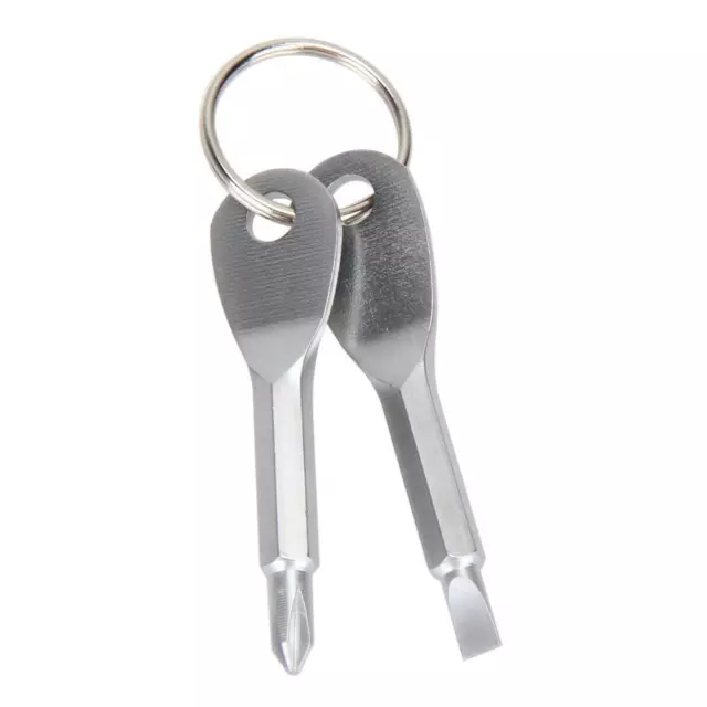 6Pcs 2pcs Key Ring Screwdriver Set Outdoor Pocket Mini Tool with Keychain