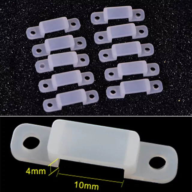 10PCS 10/14/17MM SILICON LED Clips For Fixed RGB Strip Light Fixing Connect  T-wf EUR 1,37 - PicClick FR