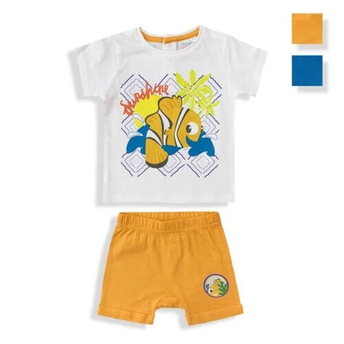 Ensemble Nouveau-Né Bébé Disney Nemo T-Shirt Et Short Coton Été 6082