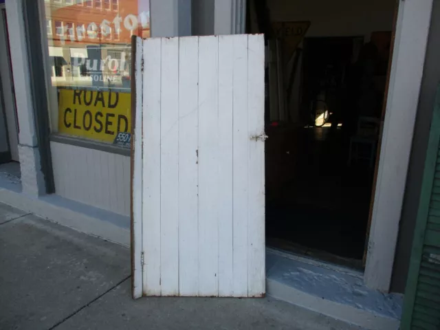 Antique solid wood walnut door from an old log cabin Awesome Handle 73 1/4 x 34"