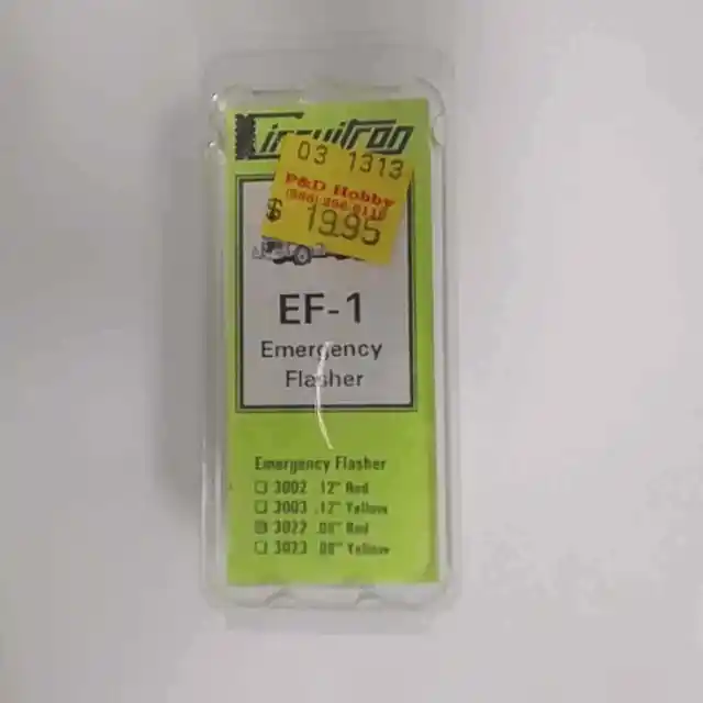 Circuitron Model Train Electronics All Scales: EF-1 Emergency Flasher .08" Red