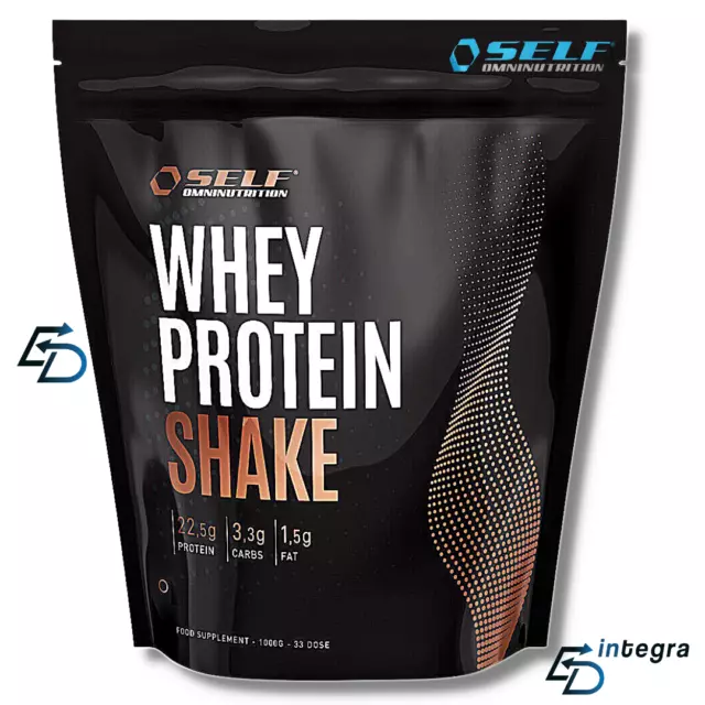 SELF OMNINUTRITION Whey Protein Shake 1 Kg Proteine del Siero del Latte