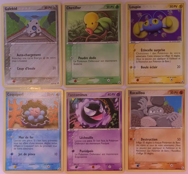 6 Cartes Pokémon Galekid & autres ! EX Créateurs de Légendes - année 2006