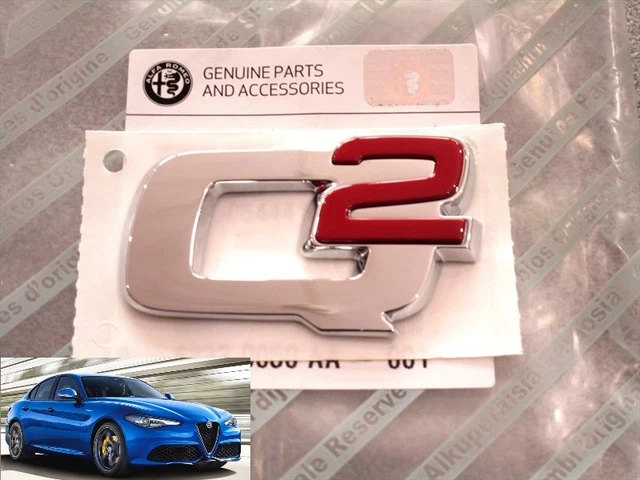 Logo Arrière Alfa Romeo Giulia Noir Brillant Original - Badge Sigla FreGIO