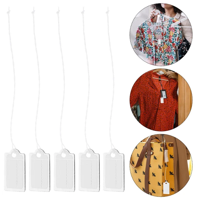 200Pcs Paper Price Tags Jewelry Tags with String Jewelry Tags Hanging